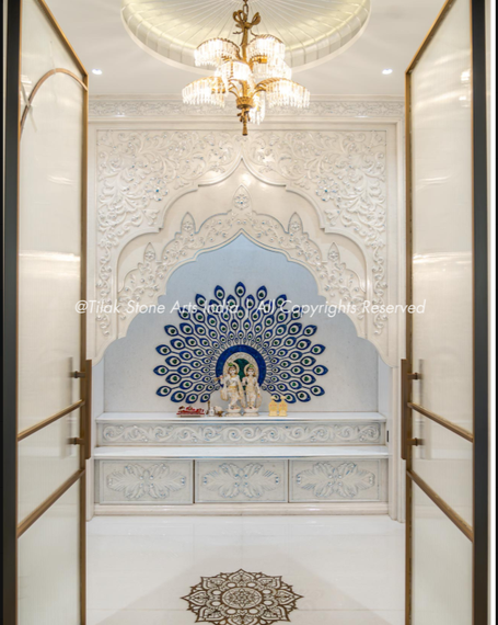 How Light Moves Across a White Marble Temple at Different Hours of the Day