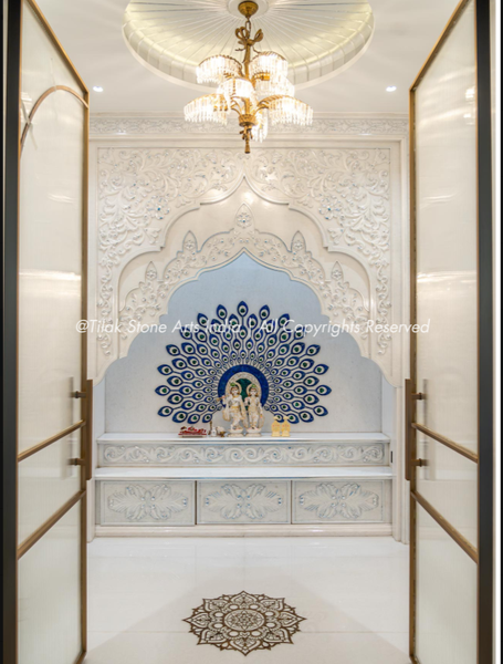 How Light Moves Across a White Marble Temple at Different Hours of the Day
